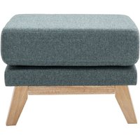 Miliboo - Fußstütze skandinavisch mit abnehmbarem Bezug aus graugrünem Stoff und hellem Holz oslo Miliboo - Fußstütze skandinavisch mit abnehmbarem Bezug aus graugrünem Stoff und hellem Holz oslo von MILIBOO