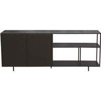 Industrial-Sideboard aus schwarzem Metall mit 2 Türen L180 karl von MILIBOO