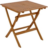 Miliboo - Quadratischer Gartenklapptisch aus Massivholz B70 cm fuego von MILIBOO