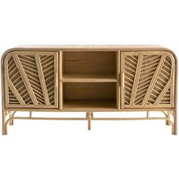 Rattan-Sideboard mit 2 Türen galon - Natur von MILIBOO