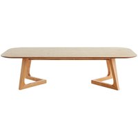 Miliboo - Rechteckiger skandinavischer Couchtisch aus hellem Holz L150 cm juke von MILIBOO