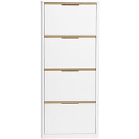 Miliboo - Schuhschrank 4-türig mit glänzend weißer Lackierung L68 cm kirk Miliboo - Schuhschrank 4-türig mit glänzend weißer Lackierung L68 cm kirk von MILIBOO