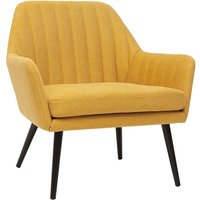 Miliboo - Sessel im senfgelbem Samtdesign mit Metallfuß gaston Miliboo - Sessel im senfgelbem Samtdesign mit Metallfuß gaston von MILIBOO