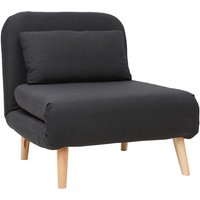 Miliboo - Skandinavischer Schlafsessel Stoff Dunkelgrau amiko Miliboo - Skandinavischer Schlafsessel Stoff Dunkelgrau amiko von MILIBOO