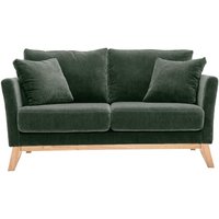 Sofa skandinavisch 2 Plätze Khaki Holzbeine oslo von MILIBOO