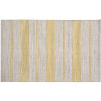 Miliboo - Teppich / Bettvorleger rechteckig beige mit gelben Streifen 140 x 200 cm cabourg - Gelb von MILIBOO