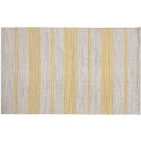 Miliboo - Teppich / Bettvorleger rechteckig beige mit gelben Streifen 50 x 80 cm cabourg von MILIBOO