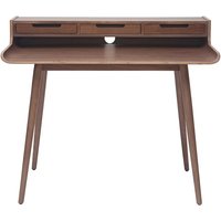 Miliboo - Vintage Schreibtisch aus Nussbaumholz 3 Schubladen L110 cm opus Miliboo - Vintage Schreibtisch aus Nussbaumholz 3 Schubladen L110 cm opus von MILIBOO
