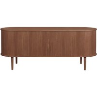 Vintage-Sideboard aus dunklem Holz mit 2 Schiebetüren B160 cm epic - Nussbaum von MILIBOO