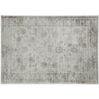 Miliboo - Vintage-Teppich aus Viskose mit grauem Muster 160x230 cm ryad - Grau von MILIBOO