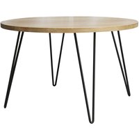Runder Esstisch aus massivem Mangoholz D116 cm vibes von MILIBOO
