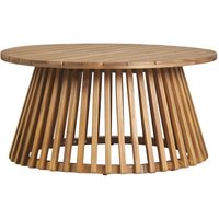 Runder niedriger Gartentisch aus Massivholz D80 cm NASSAU Runder niedriger Gartentisch aus Massivholz D80 cm NASSAU von MILIBOO