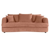 Schlafsofa 3-4 Sitzer in terracottafarbenem Stoff mit Samteffekt und abziehbarem Bezug sacha Schlafsofa 3-4 Sitzer in terracottafarbenem Stoff mit Samteffekt und abziehbarem Bezug sacha von MILIBOO