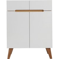 Sideboard Skandinavienstil Weiß und Esche 80 cm melka Sideboard Skandinavienstil Weiß und Esche 80 cm melka von MILIBOO