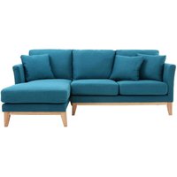 Skandinavisches Ecksofa links OSLO aus blaugrünem, abziehbarem Stoff Skandinavisches Ecksofa links OSLO aus blaugrünem, abziehbarem Stoff von MILIBOO