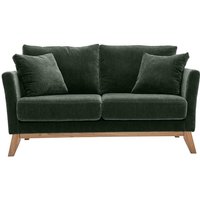 Sofa skandinavisch 2 Plätze Khaki Holzbeine oslo - Khaki von MILIBOO