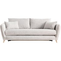 Sofa skandinavisch 3 Plätze hellgrau-meliert creep von MILIBOO