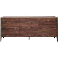 Vintage-Sideboard mit 2 Türen und 3 Schubladen Walnussfurnier B180 cm benja von MILIBOO