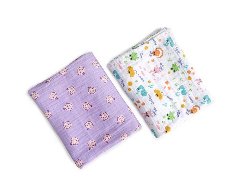 Babydecke Milk&Moo Musselin-Decken Set aus 2 Milk&Moo Friends, MILK&MOO Babydecke Milk&Moo Musselin-Decken Set aus 2 Milk&Moo Friends, MILK&MOO von MILK&MOO