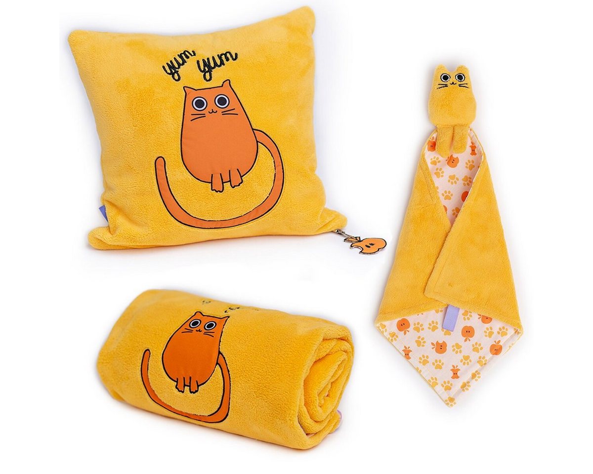 Babydecke Milk&Moo Tombish Cat Kuscheldecke Set, MILK&MOO von MILK&MOO