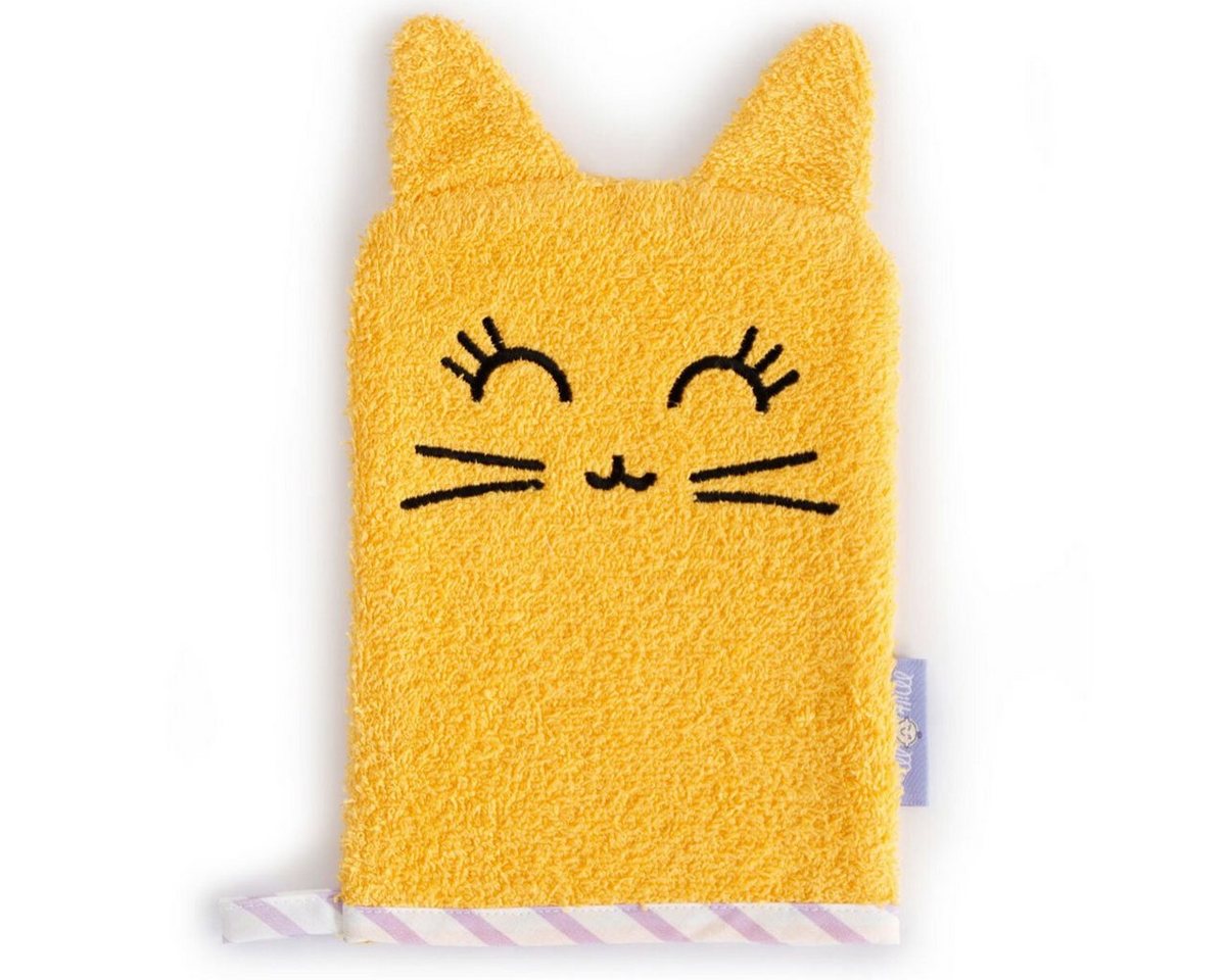 MILK&MOO Duschtuch Milk&Moo Tombish Cat Waschhandschuh, (1-St) von MILK&MOO