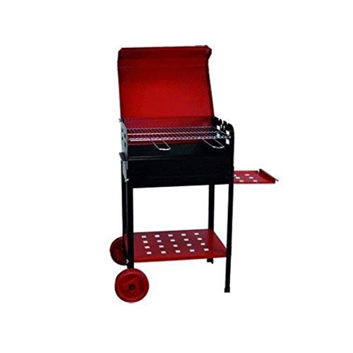 Grill Holzkohlegrill 'Stern' aus Eisen lackiert. Mit Rollen und Seitenablage. Gitter Stahl mit Griffen Front. Grill Holzkohlegrill 'Stern' aus Eisen lackiert. Mit Rollen und Seitenablage. Gitter Stahl mit Griffen Front. von MILLE