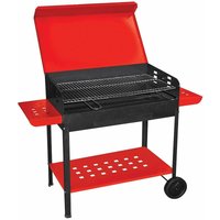 Holzkohlegrill 'Etna' mit verstellbarem Grillrost, Rädern und Deckel 'Made in Italy' von MILLE