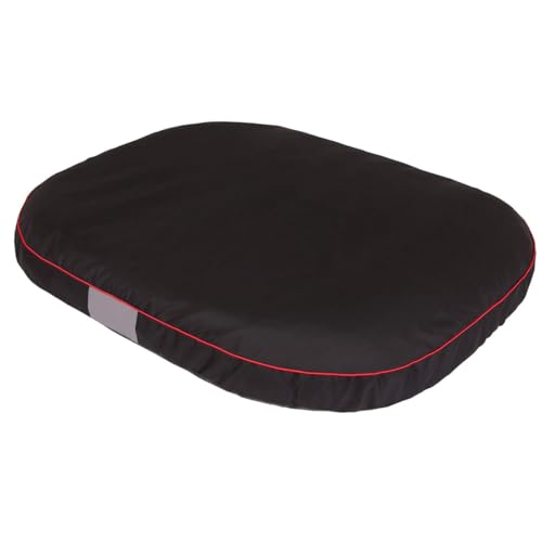 millybo OVAL Hundematratze, Hundebett für Kleine, Mittlere, Große Hunde - Robustes, wasserdichtes Hundekissen, kuscheliges Schaum Tierbett, Outdoor & waschbar - 70x50x15cm Schwarz von millybo