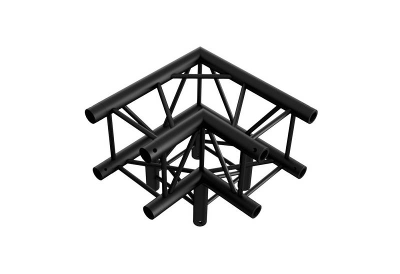 MILOS Rahmentraverse Milos Pro-30 Square F Truss - Corner 3-way QLF30 - 90° corner - black von MILOS