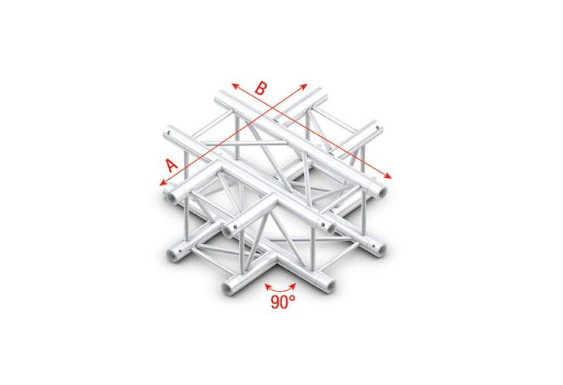 MILOS Rahmentraverse Pro-30 Square F Truss Cross 4-way QCVF41, 90° corner HD MILOS Rahmentraverse Pro-30 Square F Truss Cross 4-way QCVF41, 90° corner HD von MILOS