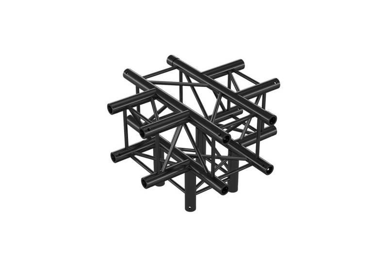 MILOS Rahmentraverse Pro-30 Square G Truss Cross + Down 5-way QCV51, 90° corner HD, black von MILOS