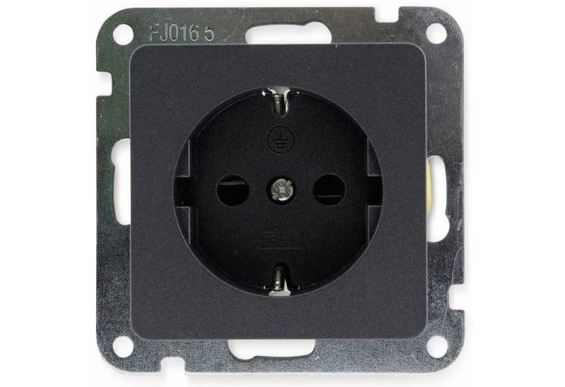 MILOS Steckdose MILOS Schutzkontakt-Steckdose 23036, 16A/250V~, anthrazit von MILOS