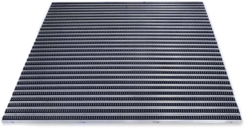 MILTEX Fußmatte Abtretermatte Eazycare Brush grau 985x985mm aluminium von MILTEX