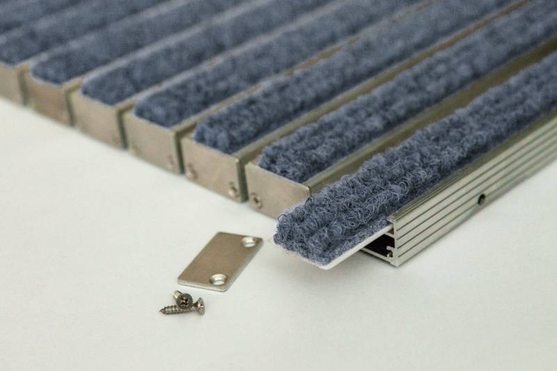 MILTEX Fußmatte Schmutzfangmatte Eazycare Vilt grau 118,5x78,5cm aluminium von MILTEX