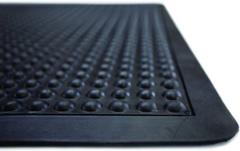 MILTEX Fußmatte Arbeitsplatzmatte Yoga Dome Basic Einzelmatte 60x90cm schwarz von MILTEX