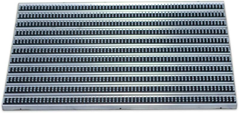 MILTEX Fußmatte Abtretermatte Eazycare Brush grau 585x385mm aluminium von MILTEX