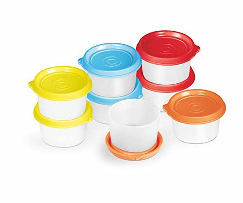 MILTON Gewürzbecher mit Deckel, 8 Stück. 142 ml. Salatdressing-Behälter für unterwegs, kleine Lebensmittelbehälter mit Deckel, Soßenbecher, auslaufsicher, wiederverwendbar, Kunststoff, BPA-frei, für MILTON Gewürzbecher mit Deckel, 8 Stück. 142 ml. Salatdressing-Behälter für unterwegs, kleine Lebensmittelbehälter mit Deckel, Soßenbecher, auslaufsicher, wiederverwendbar, Kunststoff, BPA-frei, für von MILTON