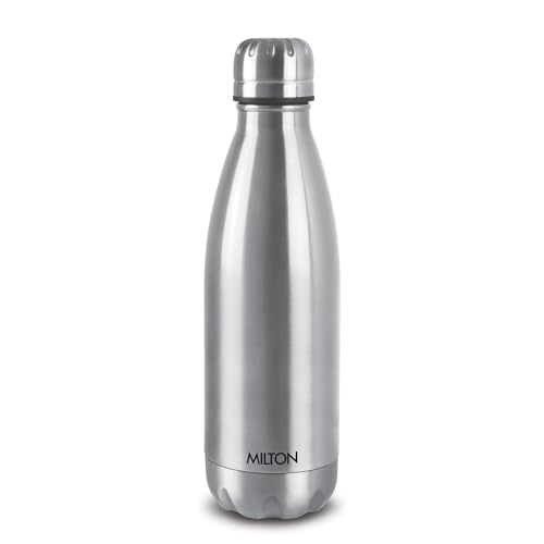 Milton Insulated Water Bottle 750 ml (24 oz), Stainless Steel Double Walled Vacuum for 24 Hours Hot and Cold, Leakproof, BPA Free, Thermosteel Duo DLX 1000 Silver Milton Insulated Water Bottle 750 ml (24 oz), Stainless Steel Double Walled Vacuum for 24 Hours Hot and Cold, Leakproof, BPA Free, Thermosteel Duo DLX 1000 Silver von MILTON