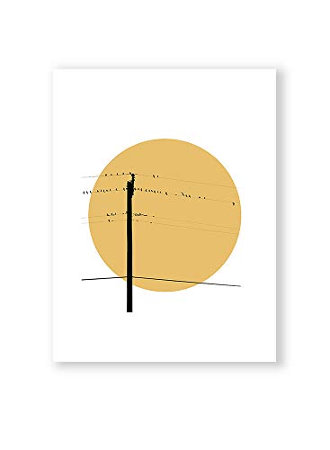 MILUKA Lamellen zum Einrahmen der Birds Kollektion at Sunset, Summer Sunset, 20 x 30 cm, 30 x 40 cm, 50 x 70 cm (50 x 70 cm) von MILUKA