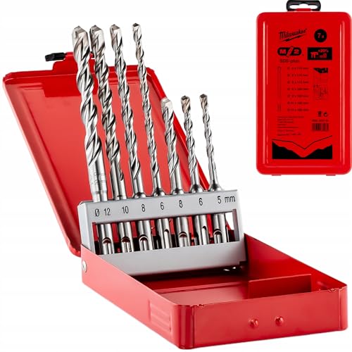 MILWAUKEE ACCESORIOS 4932492116 Estuche Packout de 7 Brocas SDS-Plus 2filos Power Type, mehrfarbig MILWAUKEE ACCESORIOS 4932492116 Estuche Packout de 7 Brocas SDS-Plus 2filos Power Type, mehrfarbig von MILWAUKEE ACCESORIOS