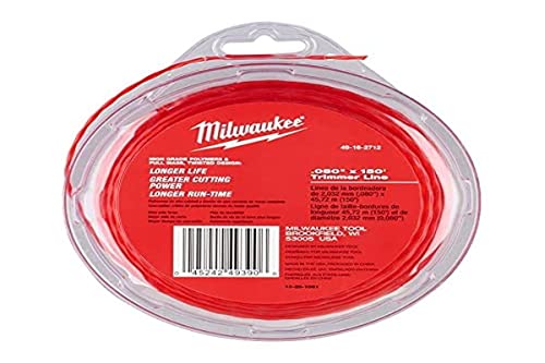 Milwaukee Electric Tools 49-16-2712 Trimmerschnur, 203,2 cm x 4,5 m, 080" x 150' von Milwaukee