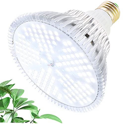 LED Pflanzenlampe 100W Tageslichtweiß Vollspektrum Pflanzenlicht E27 Led Grow Lampe, MILYN 150 LEDs Wachstumslampe für Gewächshaus,Innengärten,GrowBox,Zimmerpflanzen,Hydroponische Pflanzen wachsen von MILYN