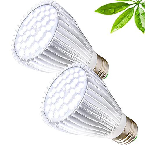 MILYN 2 Pack LED Pflanzenlampe E27 30W Tageslichtweiß Vollspektrum Led Grow Lampe 150 LEDs Pflanzenlicht für Zimmerpflanzen, Hydroponische, Gewächshäusern, Innengärten, Pflanzen Wachsen von MILYN