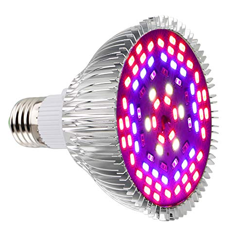 MILYN LED-Wachstumslampe, 50 W, Vollspektrum, Pflanzenlampen für Zimmerpflanzen, E26, LED-Wachstumslichter für Gemüse, Setzlinge, Hydrokultur und Garten-Gewächshaus von MILYN