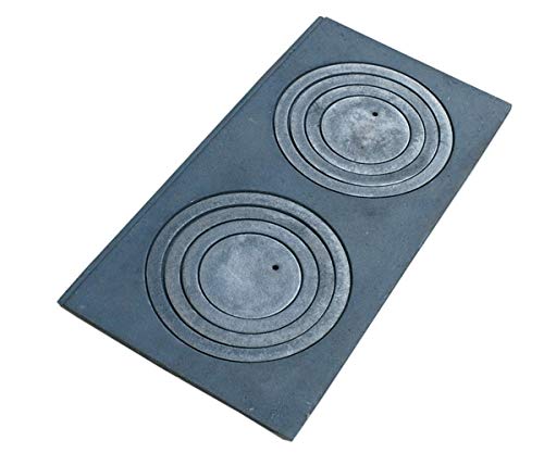MIMART Home&Wood Gussplatte zum ofen mit 2-Loch 60x30cm Kohleplatte Kaminplatte Grauguss MIMART Home&Wood Gussplatte zum ofen mit 2-Loch 60x30cm Kohleplatte Kaminplatte Grauguss von MIMART