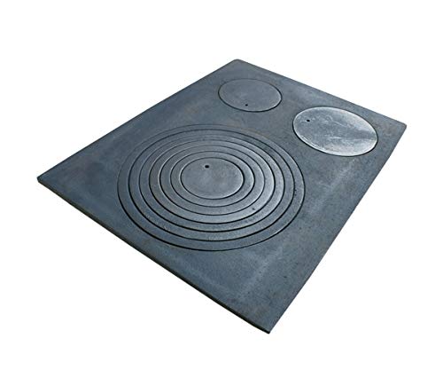 MIMART Home&Wood Gussplatte zum ofen mit 3-Loch 63x48cm Kohleplatte Kaminplatte Grauguss MIMART Home&Wood Gussplatte zum ofen mit 3-Loch 63x48cm Kohleplatte Kaminplatte Grauguss von MIMART