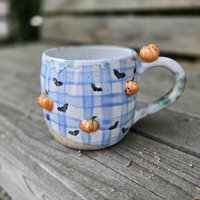 Getöpferte Bunte Tasse, Halloweentasse, Gemusterter Töpferbecher, Geschenk Für Freundin, Süße Kaffeetasse, Herbsttasse, Sweetgoth, Kürbis Tasse Getöpferte Bunte Tasse, Halloweentasse, Gemusterter Töpferbecher, Geschenk Für Freundin, Süße Kaffeetasse, Herbsttasse, Sweetgoth, Kürbis Tasse von MIMIPOTTERI
