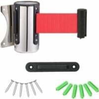 Barrera extensible de acero inoxidable para colas, franja delimitadora extensible, cinta de seguridad para montaje en pared, sistema de control de Barrera extensible de acero inoxidable para colas, franja delimitadora extensible, cinta de seguridad para montaje en pared, sistema de control de von MIMIY