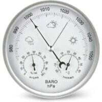 Estación meteorológica con barómetro de dial analógico, termómetro e higrómetro para mediciones de presión atmosférica simple y fácil de leer. Estación meteorológica con barómetro de dial analógico, termómetro e higrómetro para mediciones de presión atmosférica simple y fácil de leer. von MIMIY