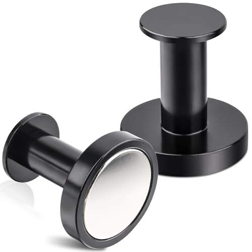 MIN CI 2 Stück Magnethaken Extra Stark, 36mm Magnete Stark 32kg, N52 Hohe Leistung Schwarze Magnetische Haken, Neodym Magnete Extra Stark Magnet Haken Pinnadel Küchenhaken Kühlschrankmagnete MIN CI 2 Stück Magnethaken Extra Stark, 36mm Magnete Stark 32kg, N52 Hohe Leistung Schwarze Magnetische Haken, Neodym Magnete Extra Stark Magnet Haken Pinnadel Küchenhaken Kühlschrankmagnete von MIN CI